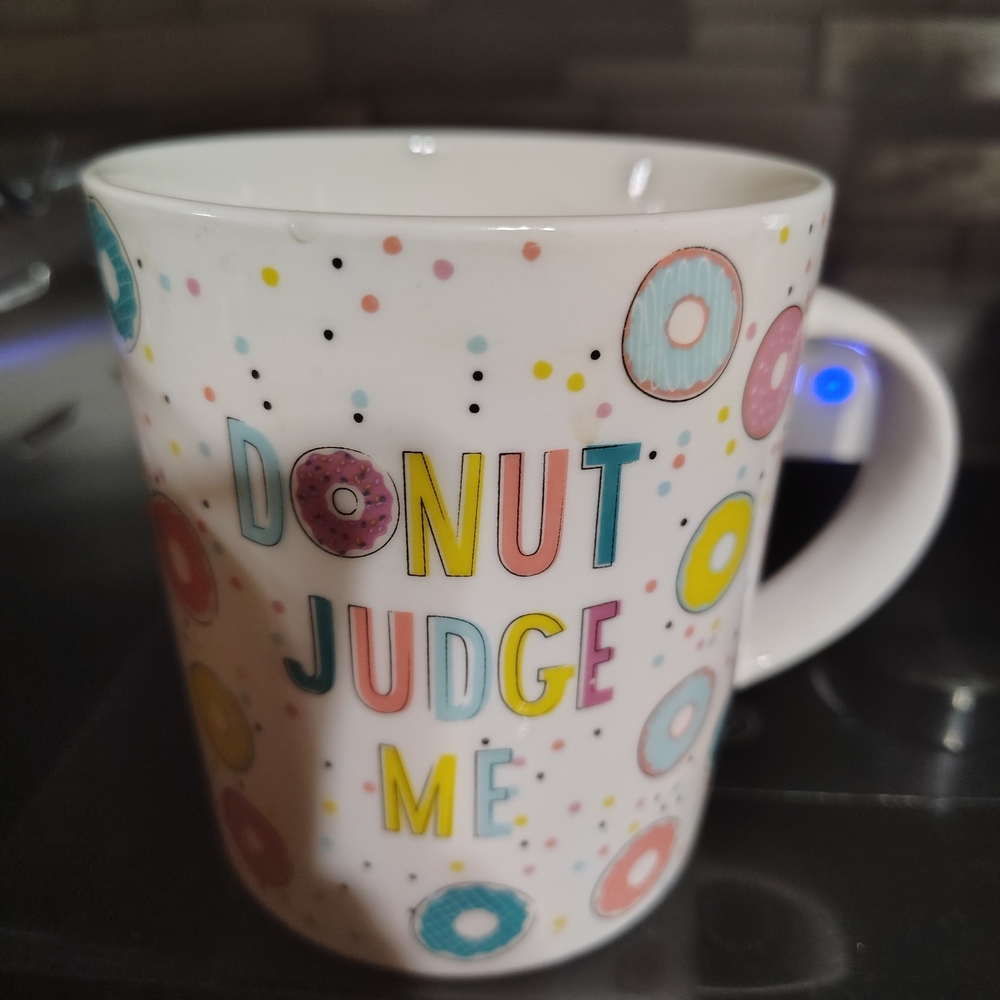 Pfaltzgraff Donut Pattern Mug with Multicolor Accents